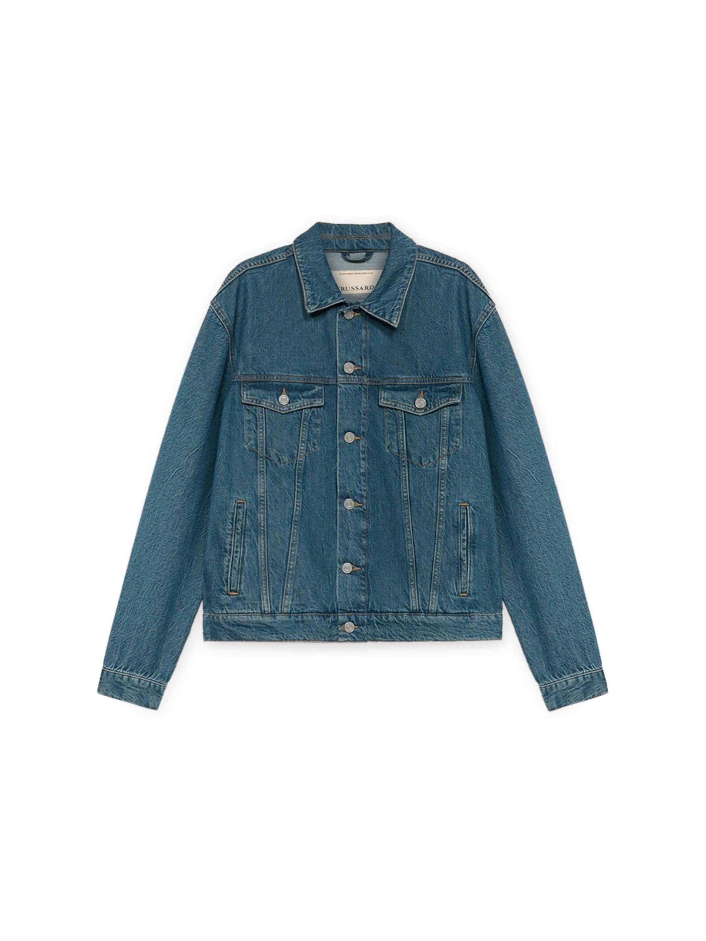 Trussardi Between-Season Jacket in Blue: front