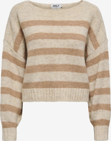 ONLY Trui 'ONLAya' in Beige: voorkant