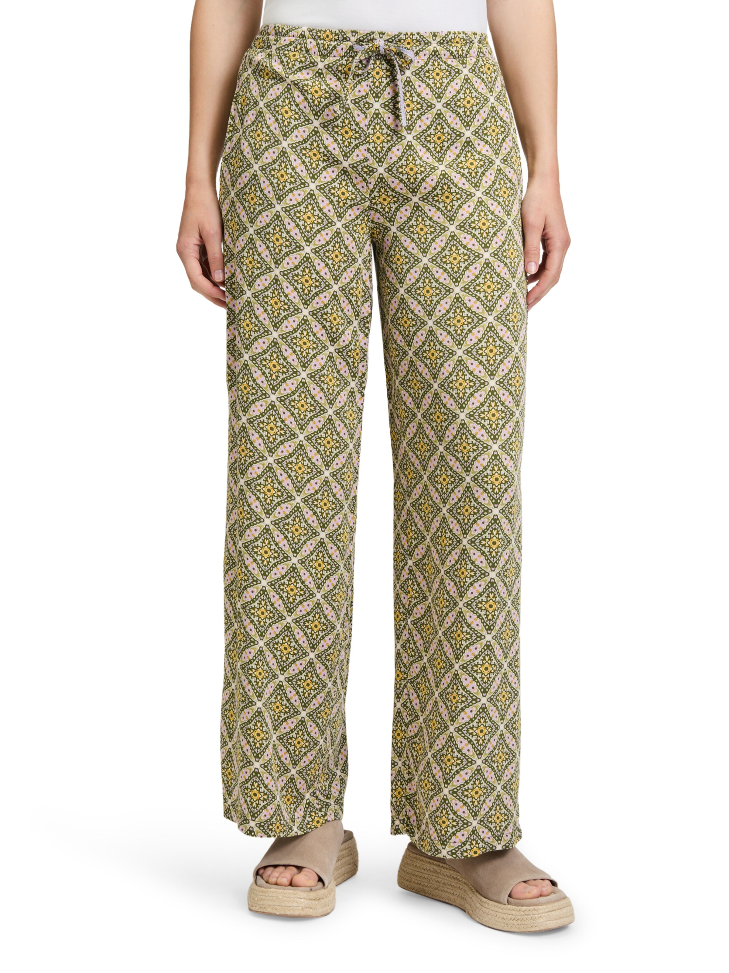 Cartoon Regular Hose in Grün: Vorderseite