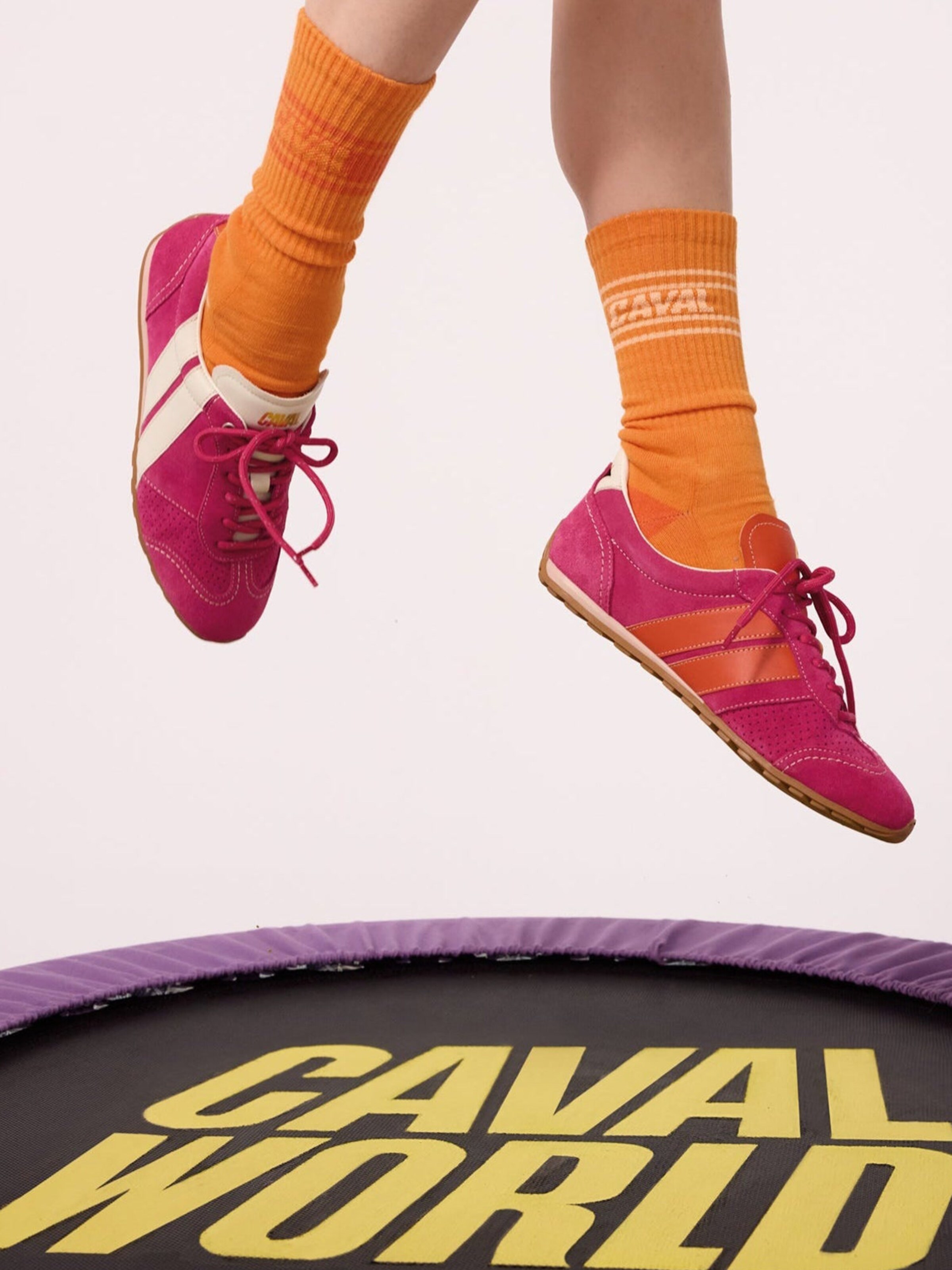 Scarpa slip-on ' BALLET ' di Caval in rosa: frontale