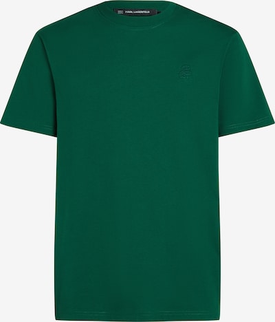 Karl Lagerfeld Majica 'Kameo' u tamno zelena / bijela, Pregled proizvoda