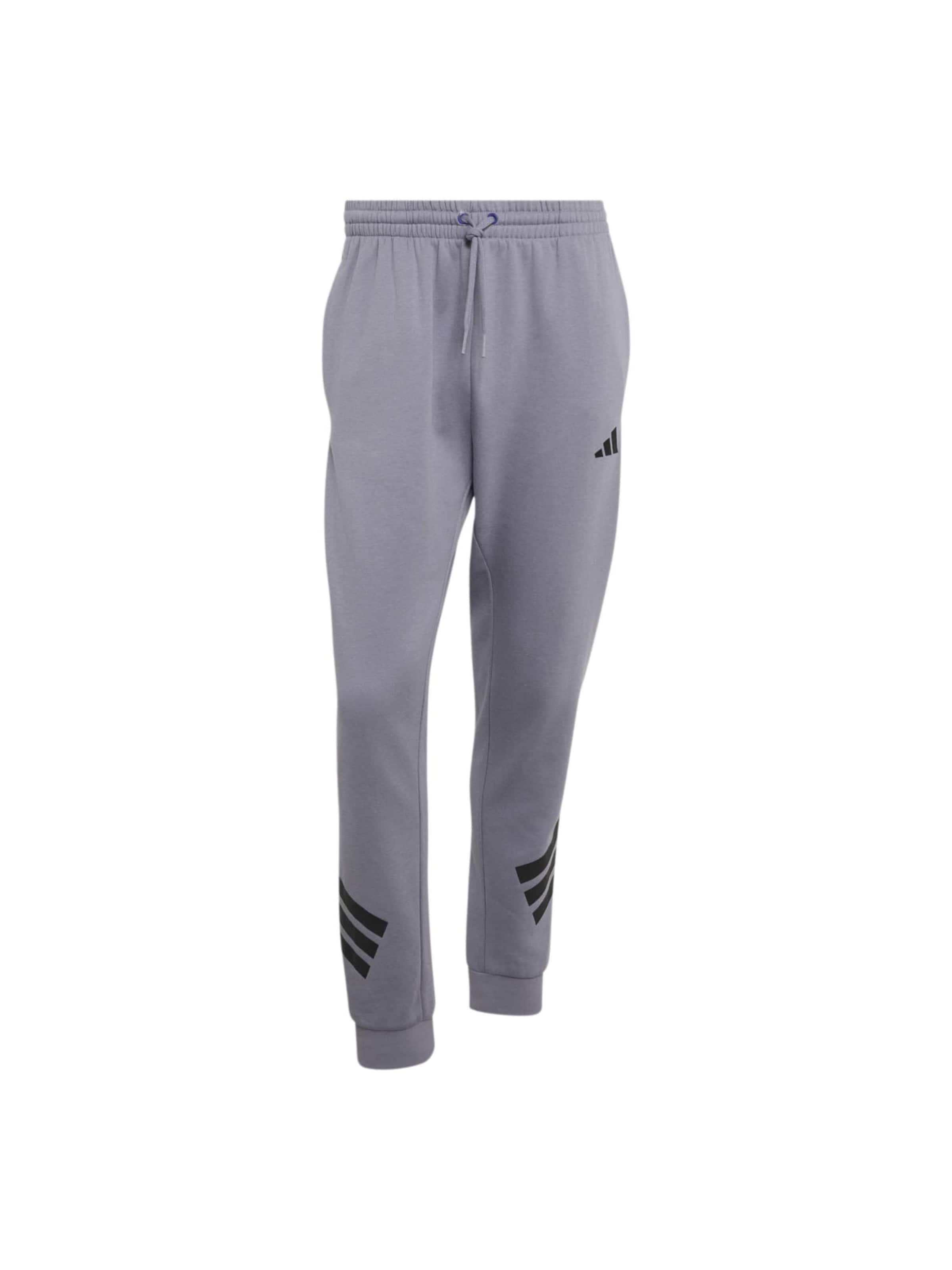 ADIDAS SPORTSWEARTapered Sportske hlače - ljubičasta boja: prednji dio