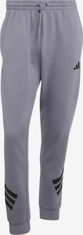 ADIDAS SPORTSWEAR Tapered Urheiluhousut värissä lila: etupuoli