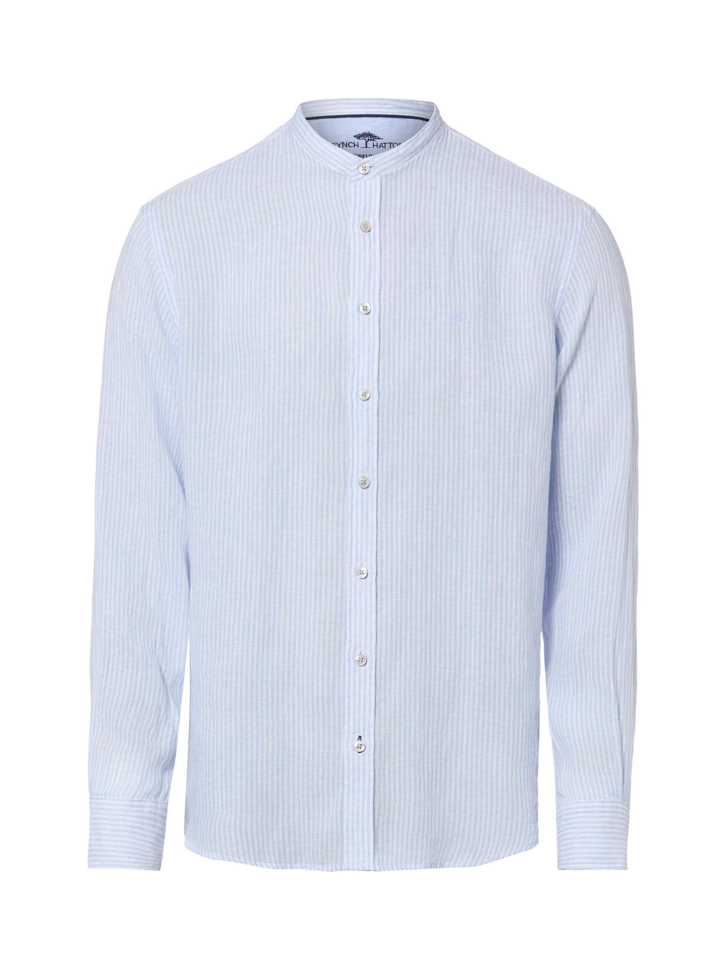 FYNCH-HATTON Button Up Shirt in Blue: front