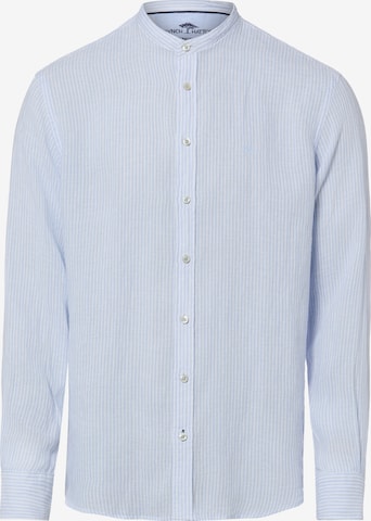 FYNCH-HATTON Button Up Shirt in Blue: front