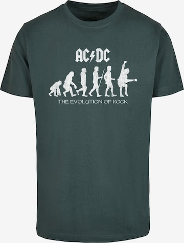 Merchcode Bluser & t-shirts 'ACDC - Evolution Of Rock' i grøn: forside