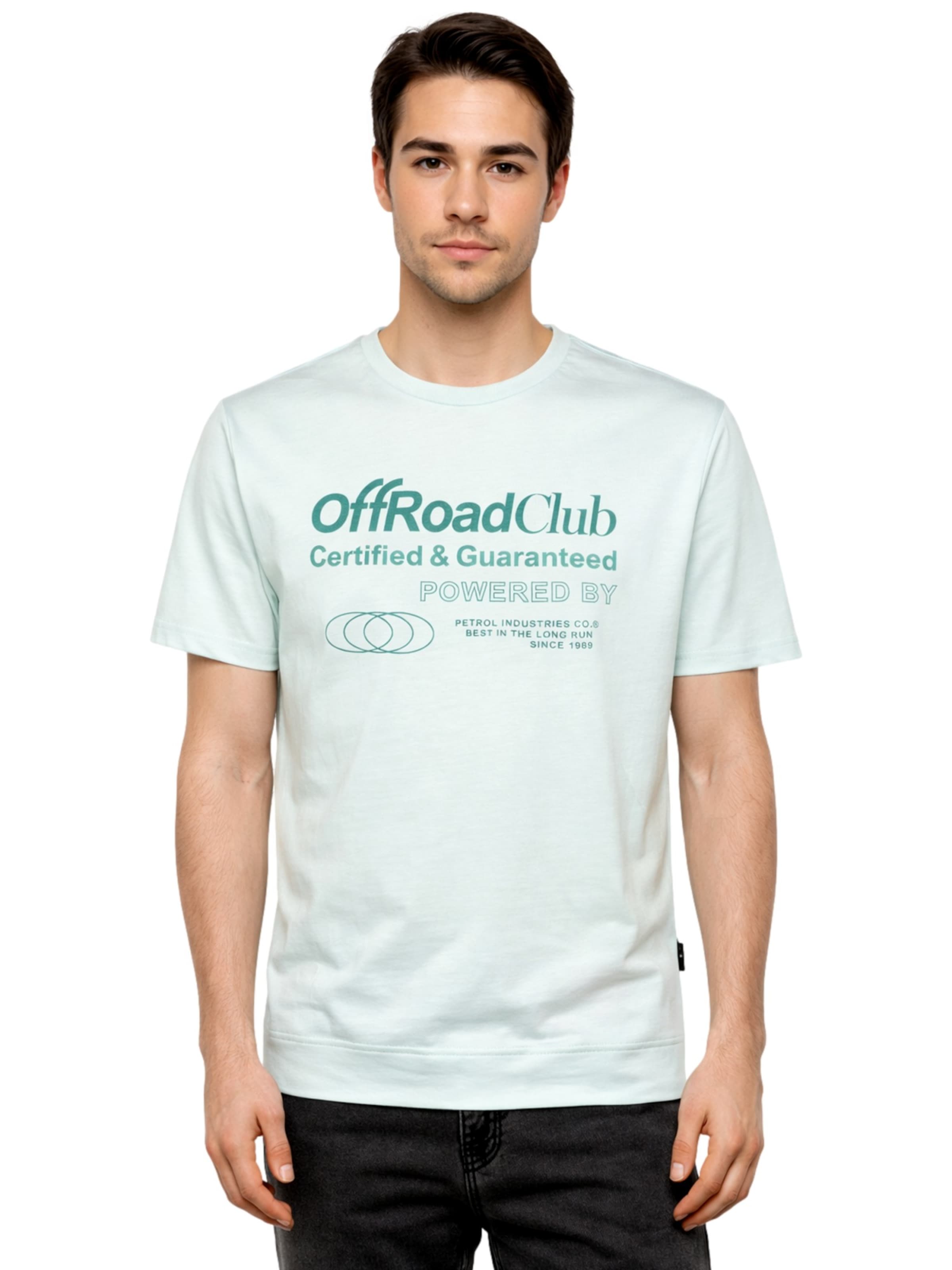 T-Shirt Petrol Industries en vert : devant