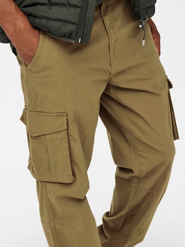 Tapered Pantaloni cargo 'Mike' di Only & Sons in verde
