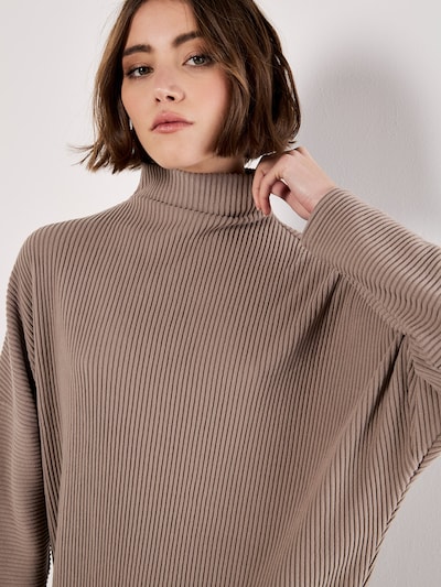 Apricot Knitted dress in Taupe, Item view