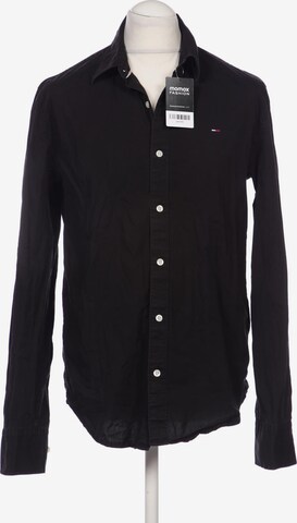 Tommy Jeans Button Up Shirt in XL in Black: front