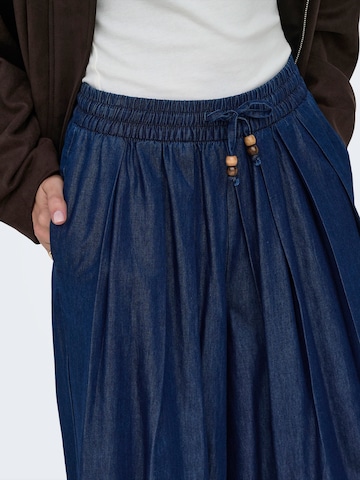 Wide Leg Jean à pince 'ONLBEA' ONLY en bleu
