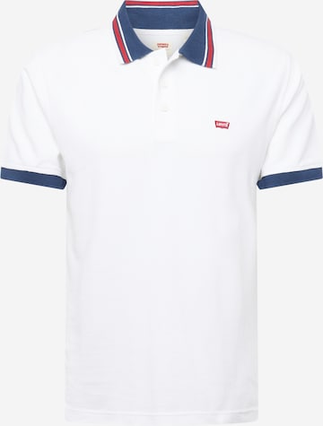 LEVI'S ® Shirt 'Housemark Polo' in Wit: voorkant