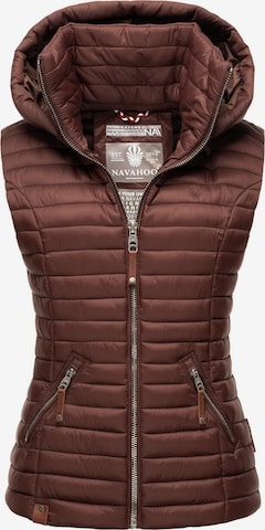 NAVAHOO Vest 'Shadaa' in Brown: front