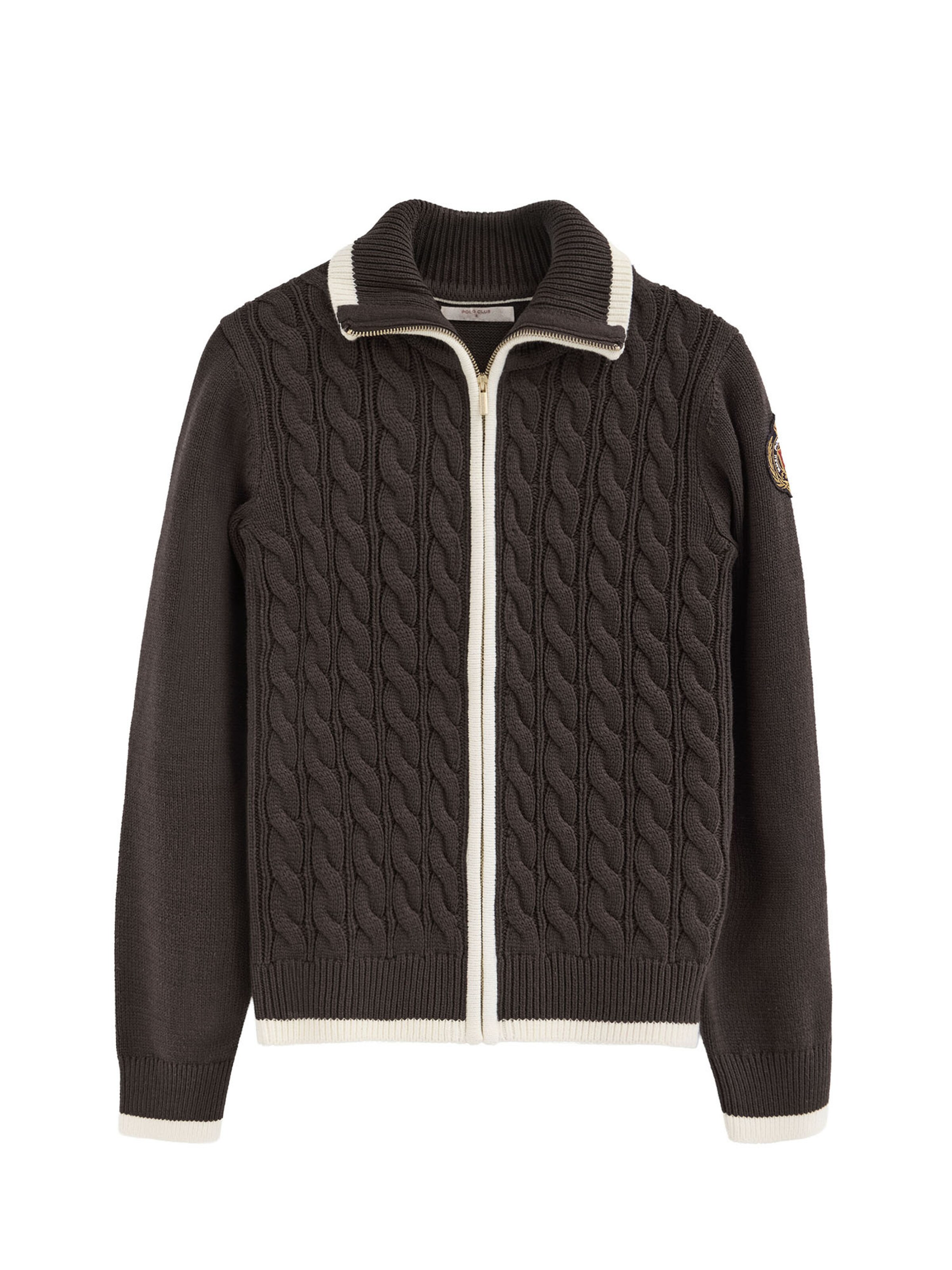 Polo Club Pullover in Braun: Vorderseite
