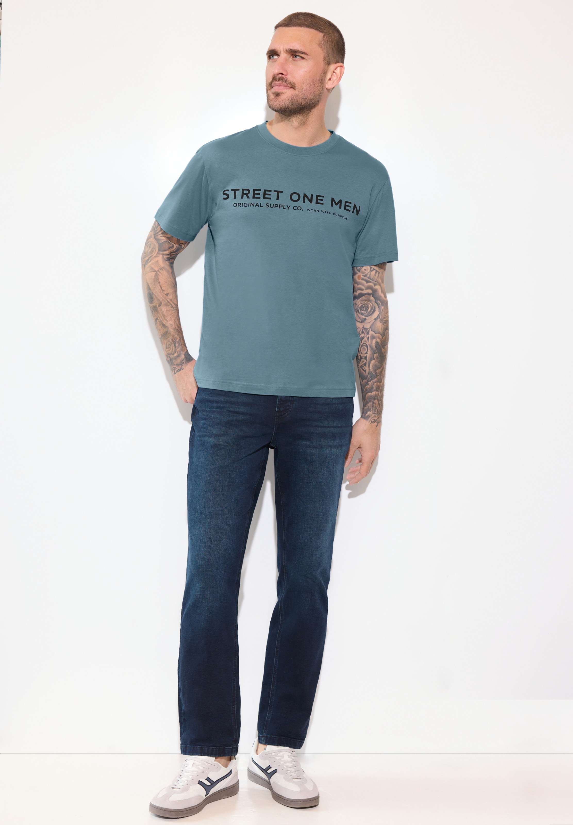 Street One MEN Shirt in Blue