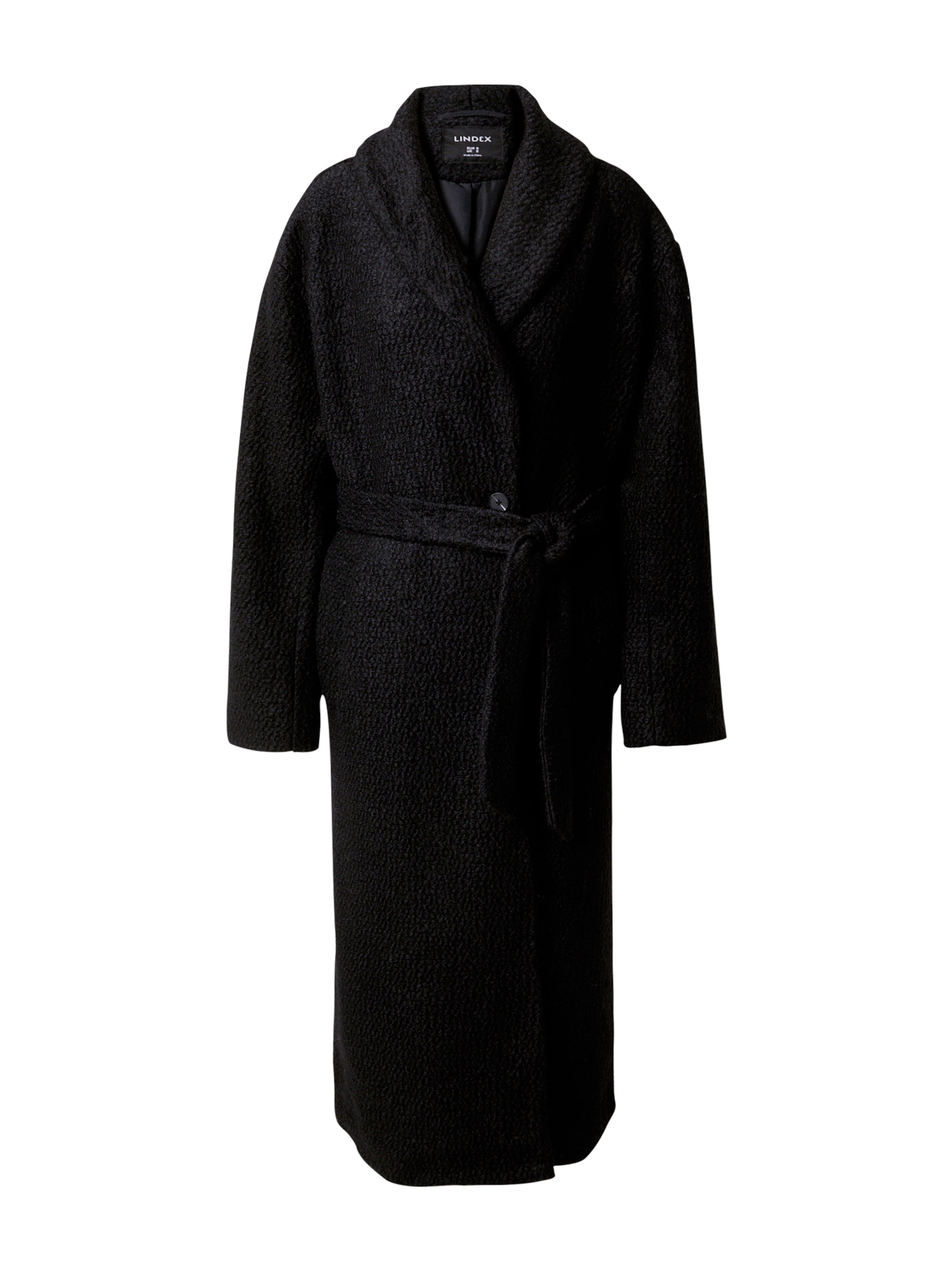 Lindex Ανοιξιάτικο και φθινοπωρινό παλτό 'Hailey' σε μαύρο: μπροστά