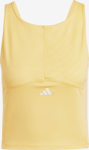 ADIDAS PERFORMANCE Sports Top 'Techfit' in Yellow: front
