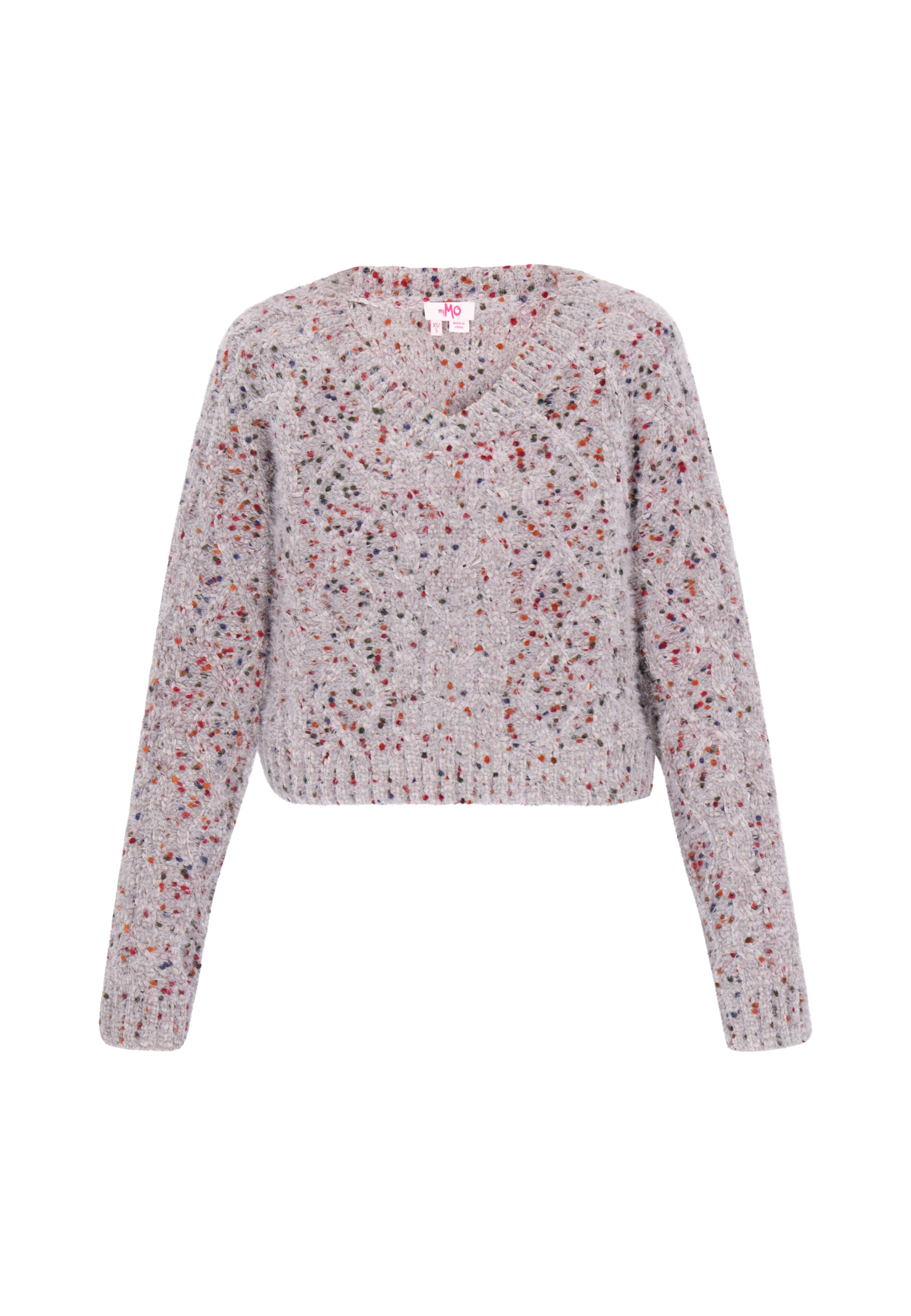 MYMO Sweter w kolorze fioletowy: przód