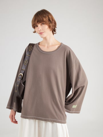 T-shirt 'FIZVALLEY' AMERICAN VINTAGE en marron : devant