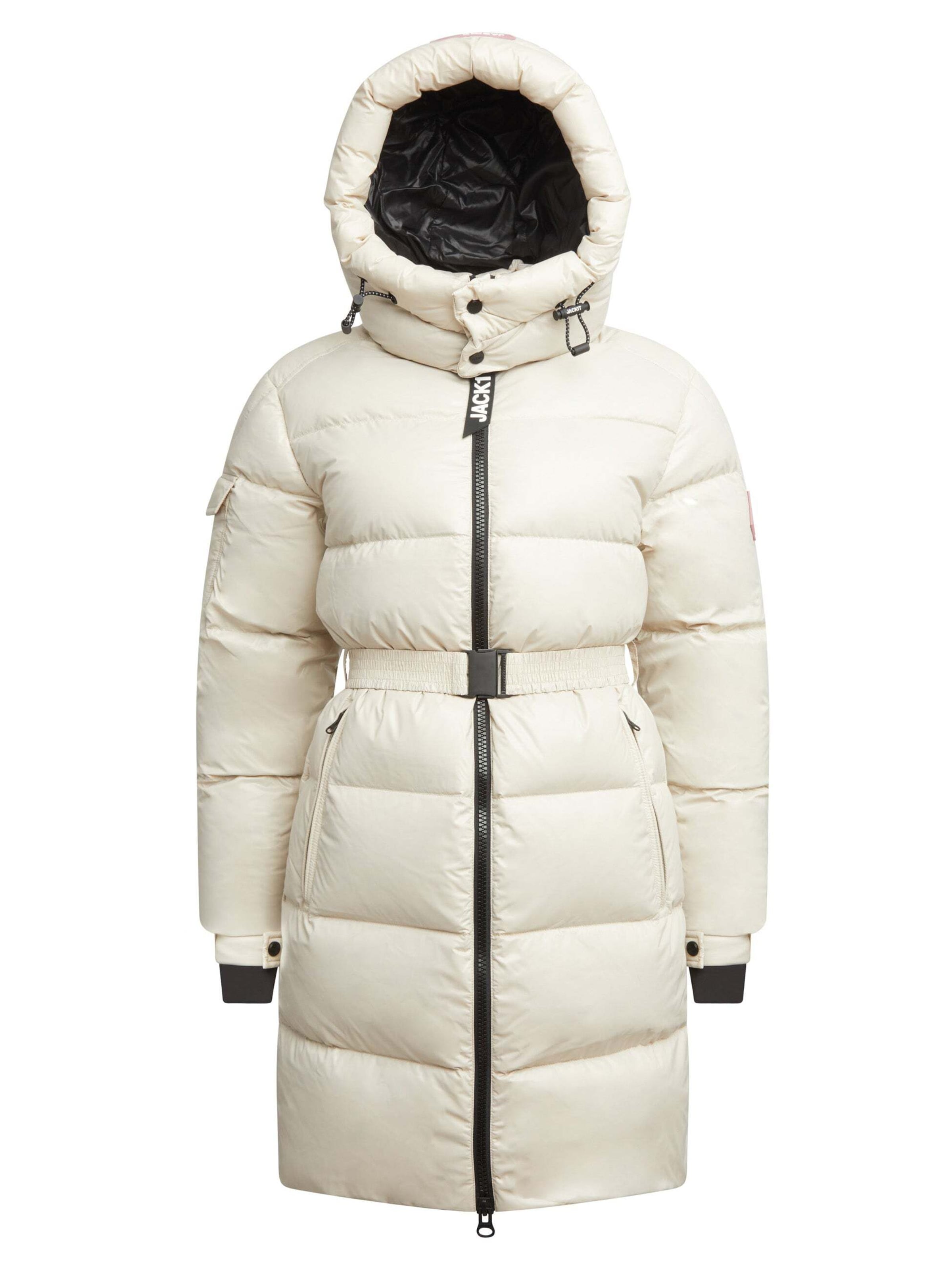 Manteau d’hiver 'EZ Belted' JACK1T en blanc : devant