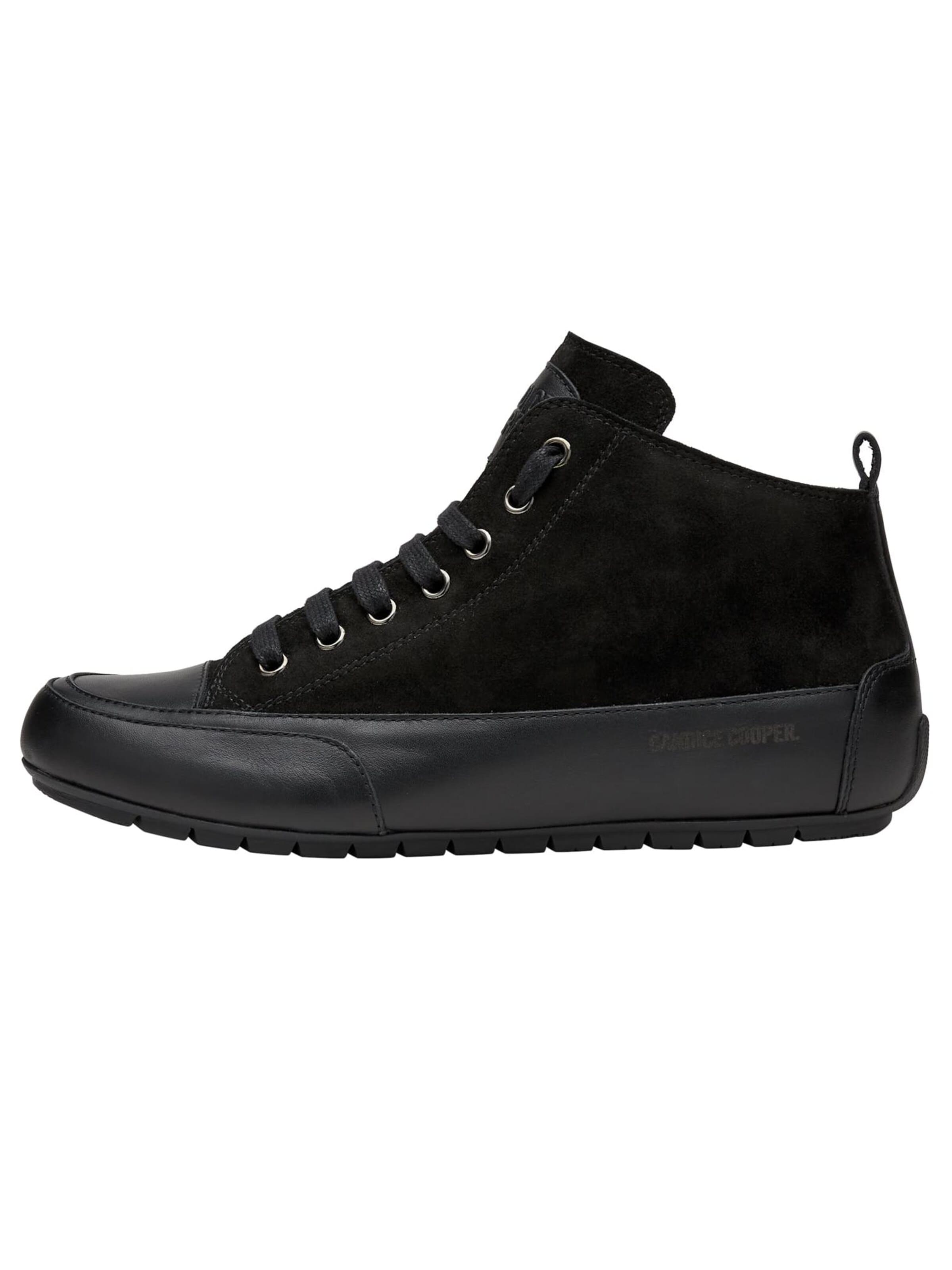 Candice Cooper Sneakers hoog 'MID' in Zwart: voorkant