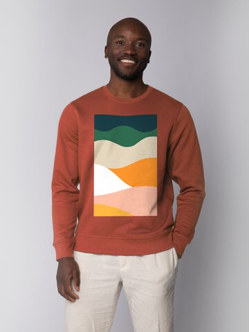 Watapparel Sweatshirt 'Countryside 03' in Brown: front