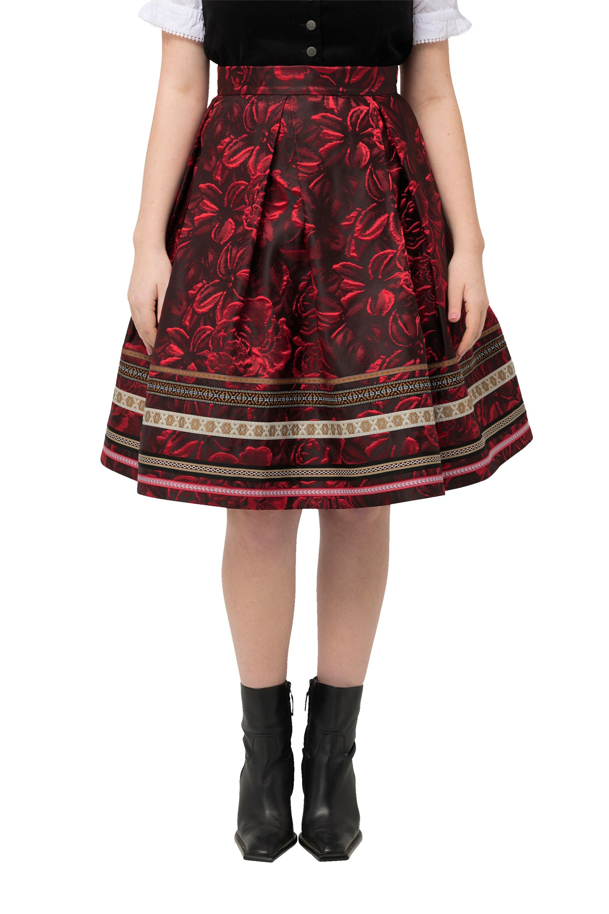 Ulla Popken Rok in Rood: voorkant