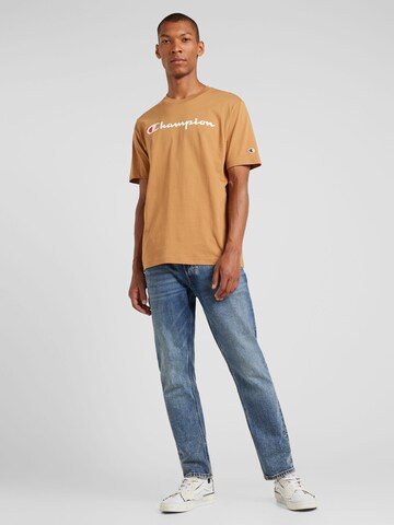 Champion Authentic Athletic Apparel Tričko – hnědá