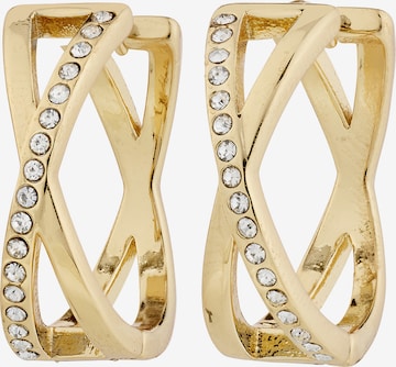 Boucles d'oreilles 'Kira' Pilgrim en or : devant