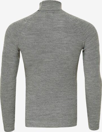 Rusty Neal Pullover mit stilvollem Rollkragen in Grau