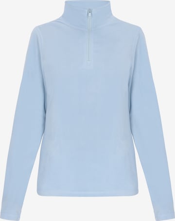 Pullover di swirly in blu: frontale