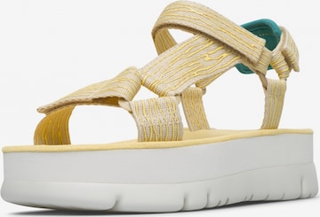 CAMPER Strap Sandals in Yellow: front
