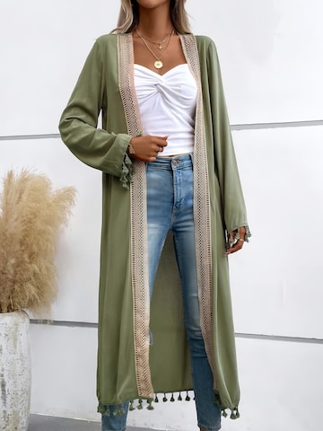 Yesfashion Knit cardigan in Green