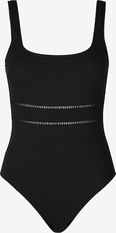 Cupshe Badeanzug in Schwarz: Vorderseite