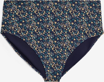 Swim by Zizzi Bikini donji dio u mornarsko plava / žuta / zelena, Pregled proizvoda