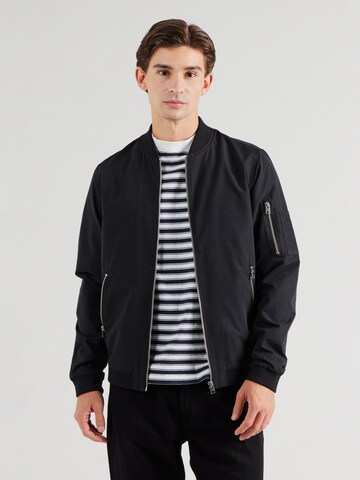 JACK & JONES Средняя посадка Демисезонная куртка 'JJERush' в Черный: спереди
