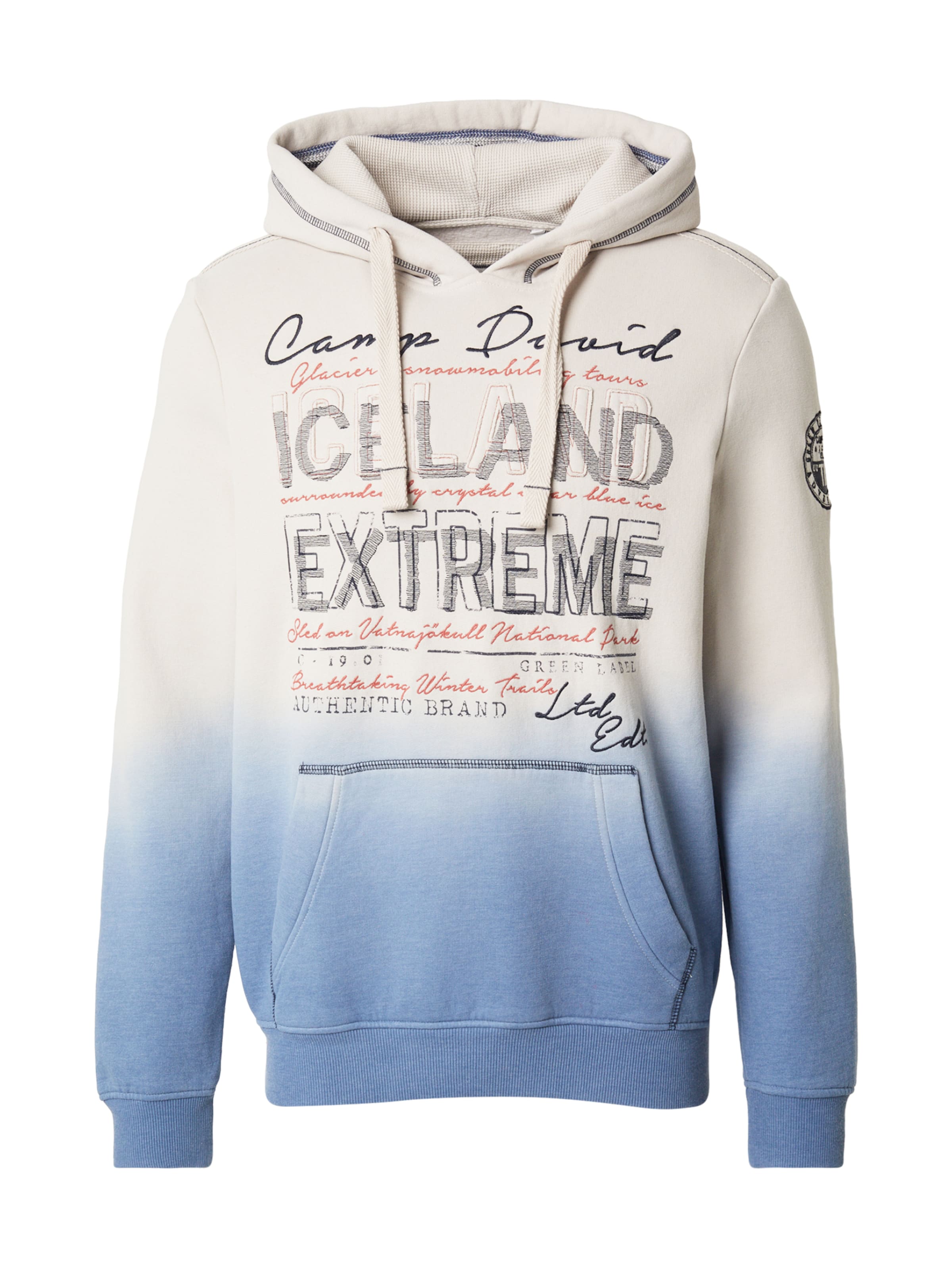 CAMP DAVID Sweatshirt in Grey: front