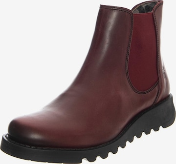 FLY LONDON Botki Chelsea 'W' Salv Rug Purple Elastic Burgundy Boots' w kolorze czerwony: przód