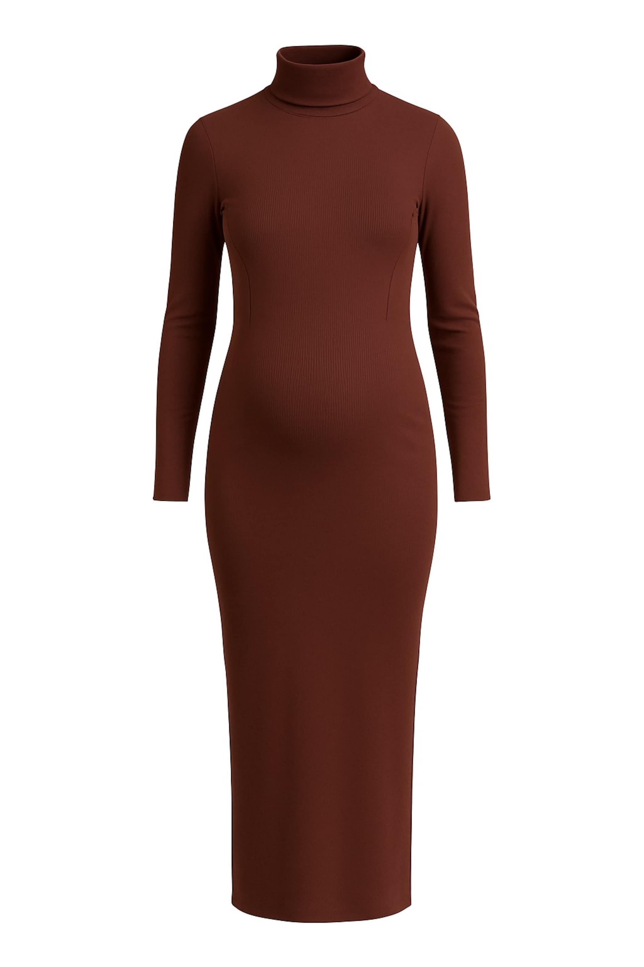 LYN MAMA Dress in Brown: front