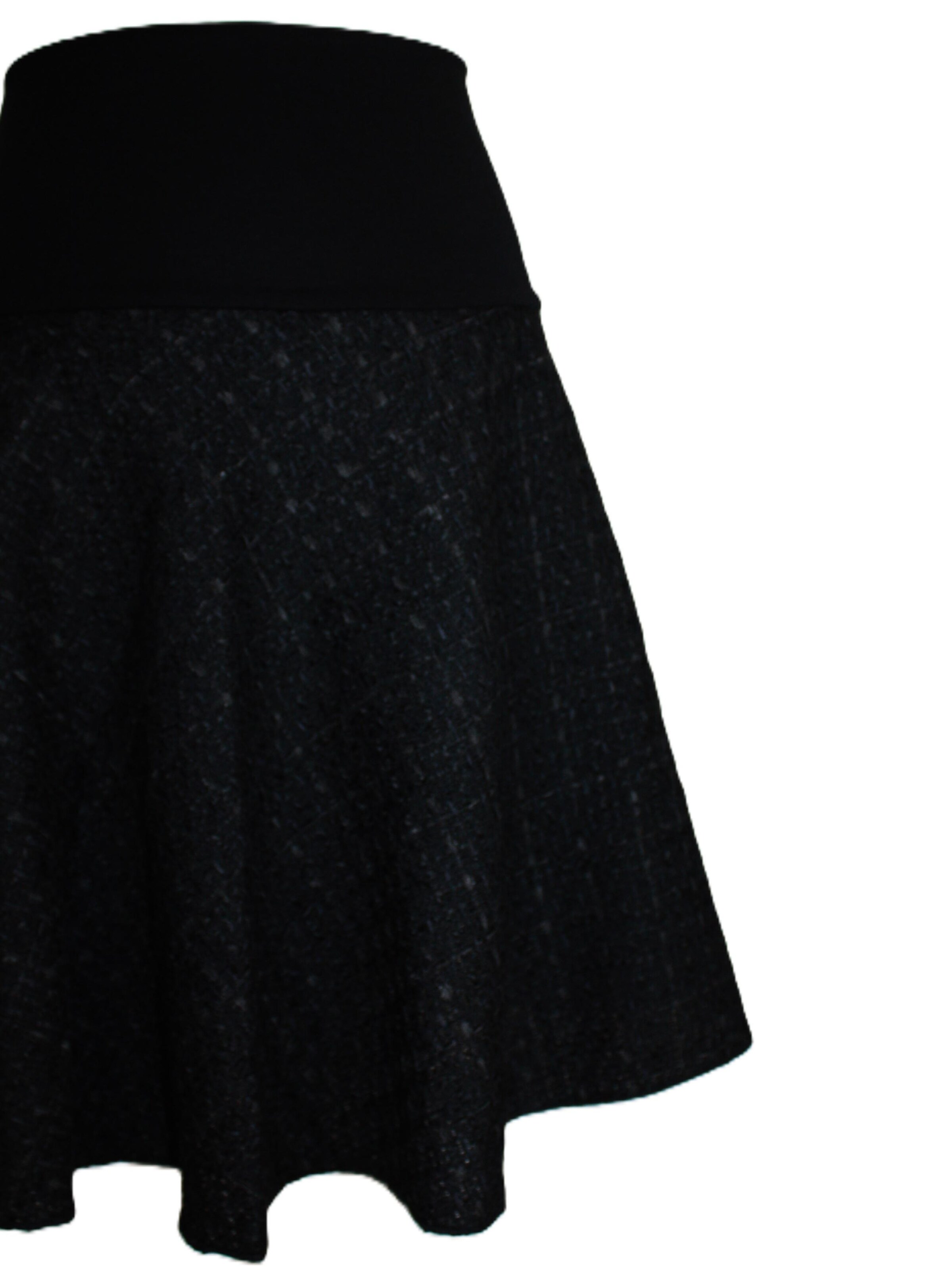 dunkle design Skirt 'Boucle' in Black