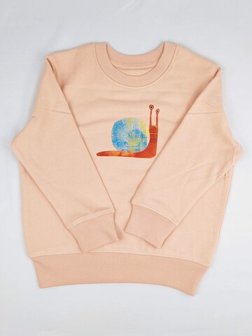 MelaDi Sweatshirt 'Schnecke' in Beige: front
