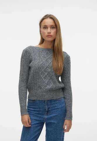 VERO MODA Sweater 'Mara' in Grey: front