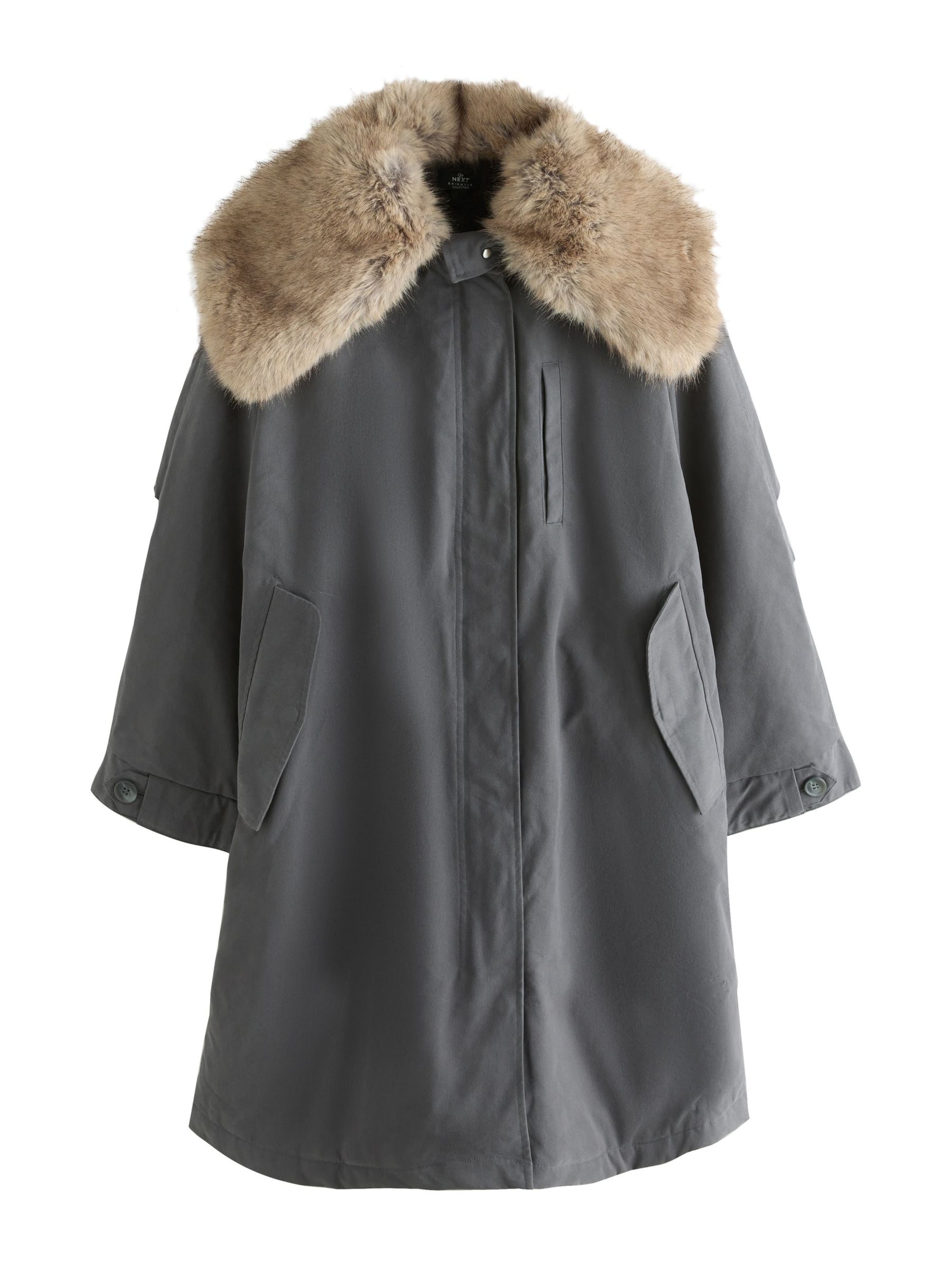 Next Ανοιξιάτικο ή φθινοπωρινό παρκά σε γκρι: μπροστά