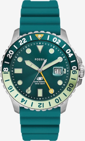 FOSSIL Analogové hodinky – zelená: přední strana