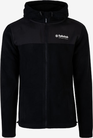 SPITZBUB Fleece Jacket in Black: front