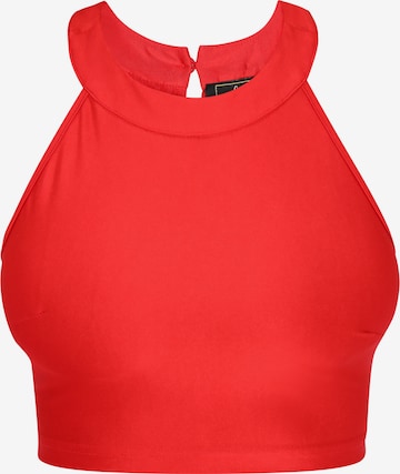 Haut 'Festive' faina en rouge : devant