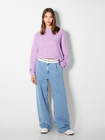 Bershka Sweater in Purple