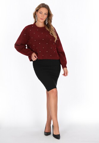 Pull-over faina en rouge