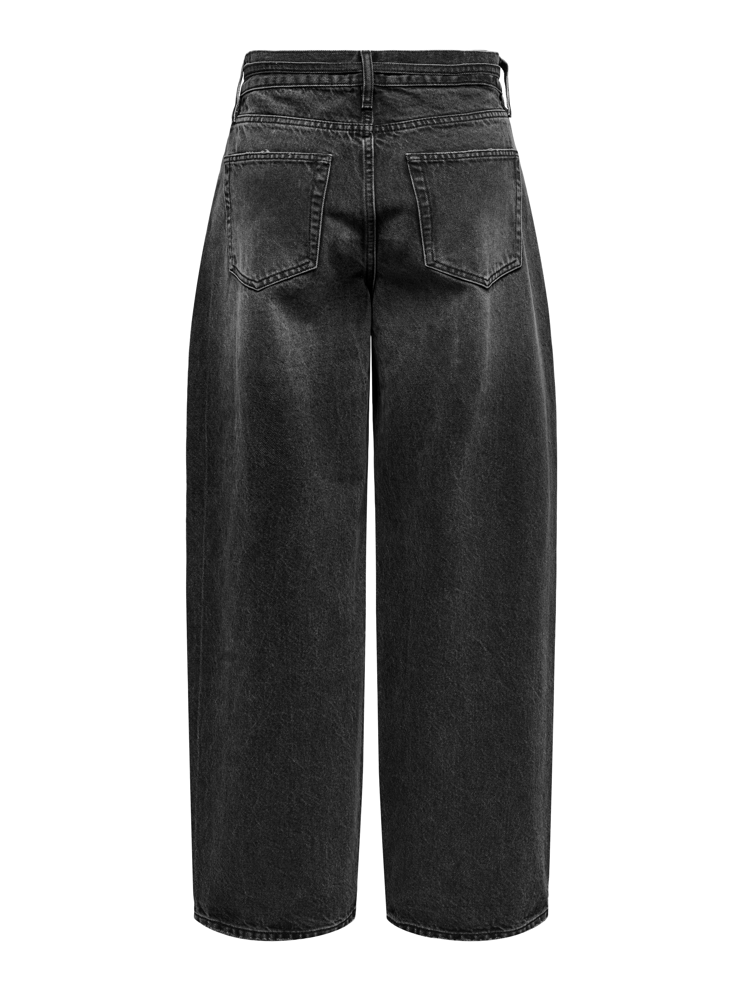 juoda ONLY Plačios klešnės Džinsai 'ONLGianna'