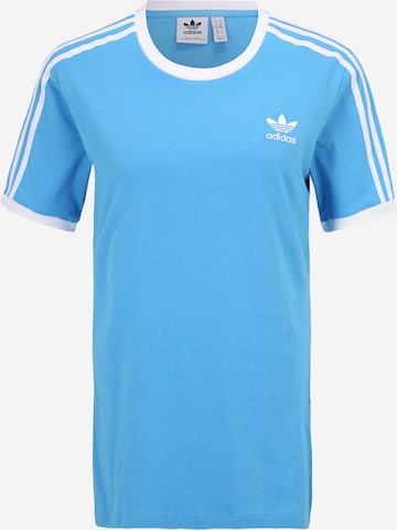 Tricou 'Adicolor Classics 3-Stripes' de la ADIDAS ORIGINALS pe albastru: față